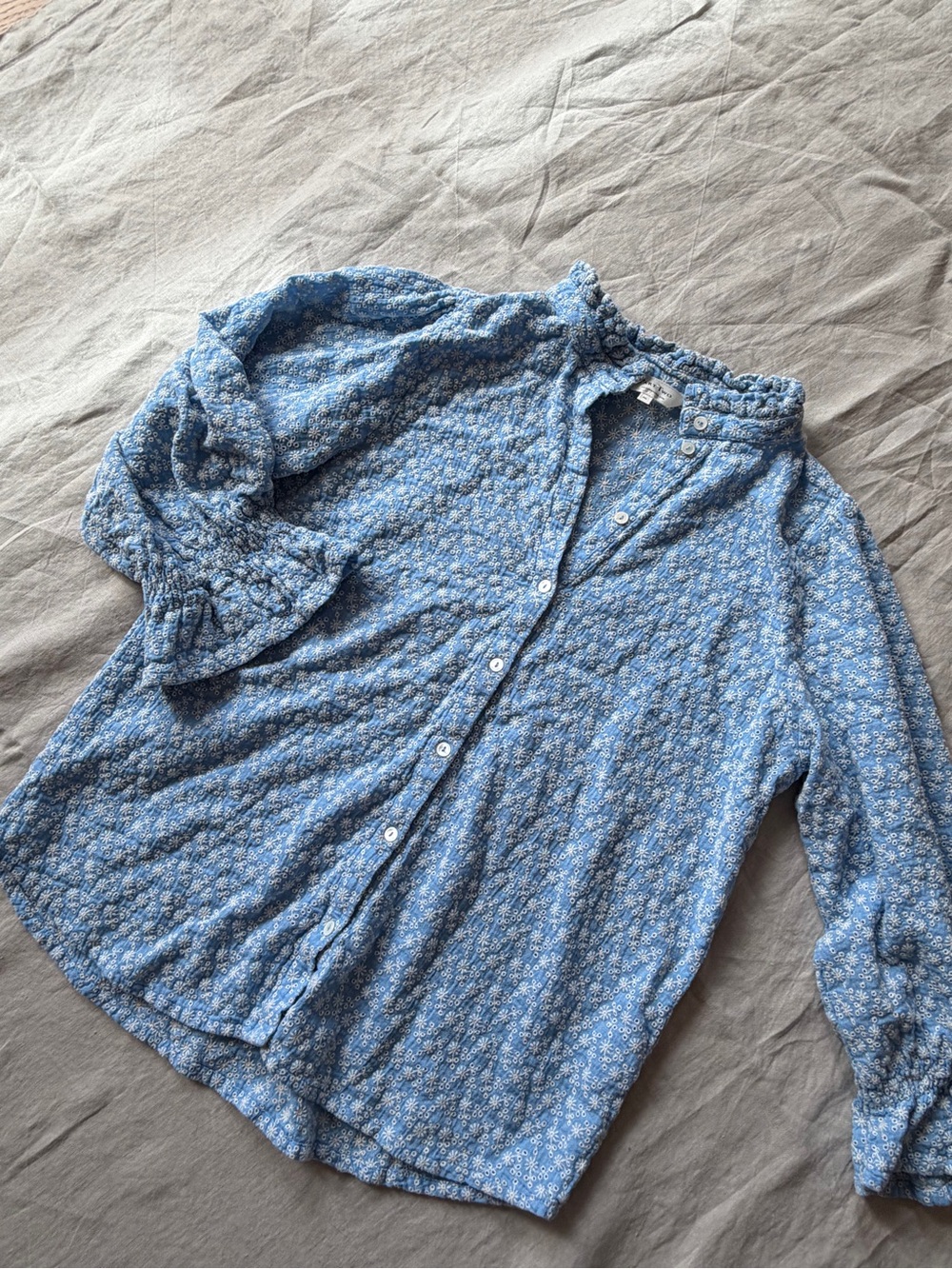 Part two 100% cotton ditsy floral puff sleeve blouse 40 (medium) - Picture 6 of 13